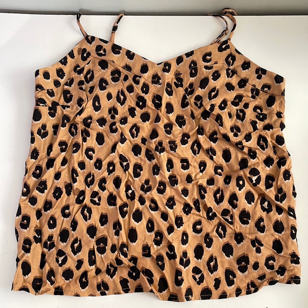 Leopard print tank top by A New Day from Target, only worn once, in a XS